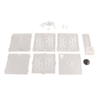 Fish Isolation Breeder Box, Clear Acrylic Breeding Incubator with Divider and Dual Mounting for Aquarium Fish Tank Transparent 3.94 x 3.86 x 3.94 in 1 Pack