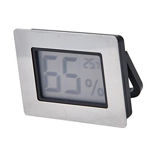 Mini Hygrometer Thermometer, Embedded Electronic Thermometer and Hygrometer Cigar Hygrometers Box Guitar Wine Cabinet Design LCD E Ic Digital Indoor Humidity Gauge Monitor for