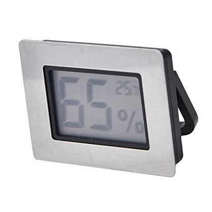 Mini Hygrometer Thermometer, Embedded Electronic Thermometer and Hygrometer Cigar Hygrometers Box Guitar Wine Cabinet Design LCD E Ic Digital Indoor Humidity Gauge Monitor for
