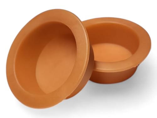 1.5oz Orange Silicone Reptile Feeding Dish – Large Flexible Food & Water Bowl – Ledge Compatible for Suction & Magnetic Holders – Durable, Easy Clean Cup for Geckos, Frogs & Small Pets