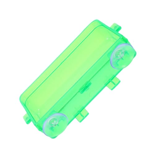 HANABASS Reptile Feeder Bowl Suction Cup Food Dish for Bearded Dragon Gecko Snake Insect Water Feeder - color: Light Green, size: 9.00X6.00X3.50CM