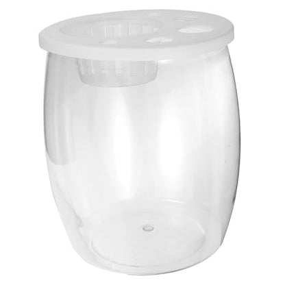 Plastic Fish Tank Desktop Goldfish Aquarium for Home Decor for Small Turtles and Reptiles Durable and Space Saving Design Decorative Fish Bowl for Any Setting
