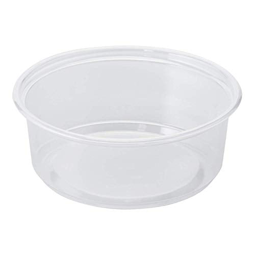 Karat [8oz - 500 ct] Clear PP Plastic Round Deli Food Container for Hot and Cold Food, BPA-Free, (FP-DC8-PP) - size: 8 oz Container