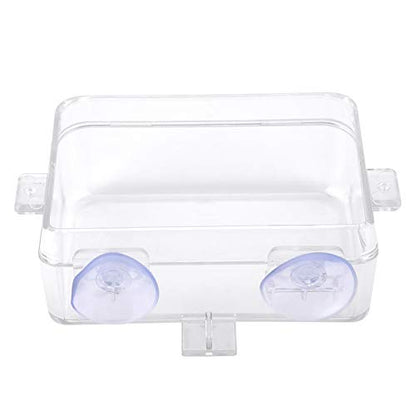 Reptile Food Feeder, Anti Escape Design, Multi Functional Hydration and Feeding Dish, Non ABS, for Reptiles and Amphibians