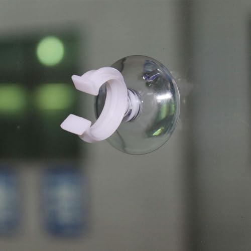 Aquarium Suction Cup Clips Set Fish Tank Air Line Holder Clear Plastic for Glass Fish Supples and Fish Tank Clear Airline Tubing Decorations Shrimp Nests and Reptile - size: Φ0.51in/13mm