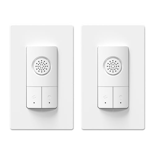 ELEGRP Dual Combination Humidity Sensor Switch with Light Control, Exhaust Fan Automate Ventilation, Moisture Control, Air Circulation for Bathroom, Ground Wire Required, Single Pole, White, 2 Pack - style: Fan & Light Control