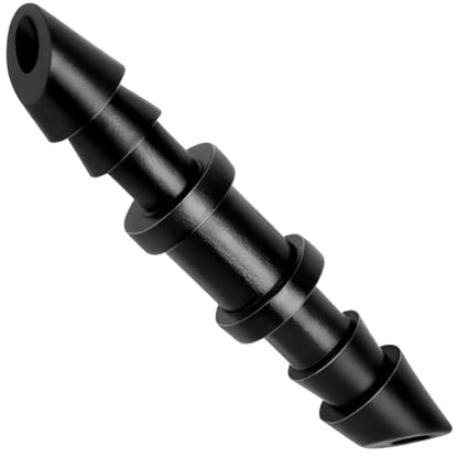 RedChili Drip Irrigation Universal 1/4" Barbed Coupling Fitting, 110 Pieces Drip System Parts Double Barbed Coupler Connectors Fits 1/4-Inch Drip Tubing Irrigation for Drip Line Connection - size: 1/4" Barbed Coupling
