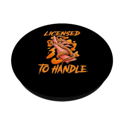 Snake Handling Gloves Reptile Herpetology Snake Handler PopSockets Standard PopGrip - style: Standard