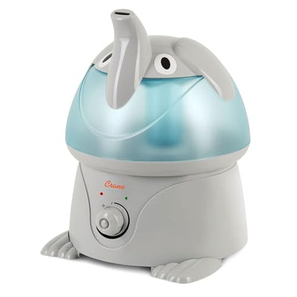 Crane Cute Animal Humidifier for Kids Bedroom and Nursery, Ultrasonic Cool Mist, 1 Gallon, Auto Shut Off, Cool Mist Humidifier - color: Elephant