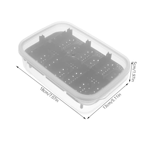 VICASKY Reptile Breeding Box Sturdy Snake Gecko Lizard Incubator Brooder for Quail Eggs - color: Black