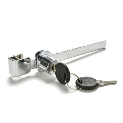 Sliding Glass Door Lock for Reptile Vivarium Terrarium Showcase Display Cabinet, Zinc Alloy Security Latch with Keys, Pet Enclosure Hardware(5-10mm) - size: 5-10mm
