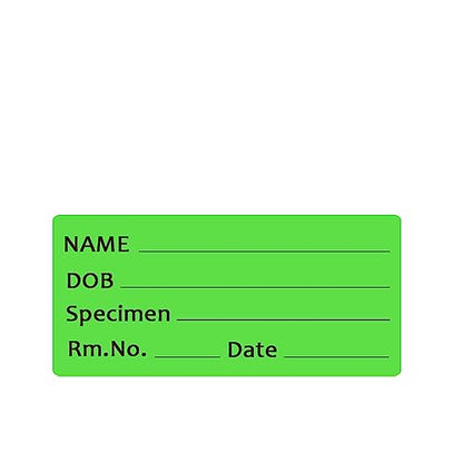 Pathology Labels,2x1 Inches Permanent Paper Label,Medical Healthcare Labels,500 Pcs Per Roll