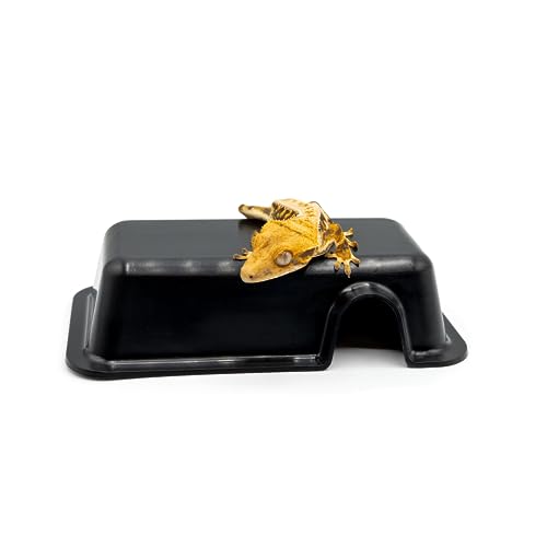 Pangea Reptile Hide Box, A - Mini 5.5"x3"x1.5" | Fits Most Standard Rack Units, Usable as Snake Tank Accessories, Good for Ball Python, Boas, Leopard Geckos, Kingsnake - size: A- Mini