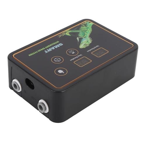 Rainforest Tank Timer Misting System with 360° Adjustable Nozzles, Intelligent Timer for Reptile Mister, Quiet Operation (US Plug)