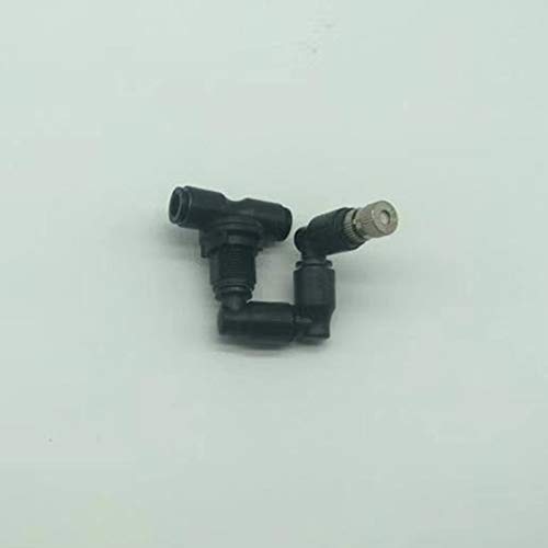 360 Adjustable Reptiles Fogger Mist Sprinkler for Rainforest Tank Aquarium Aquatic Pet(2 nozzles Black) - color: 2 nozzles black