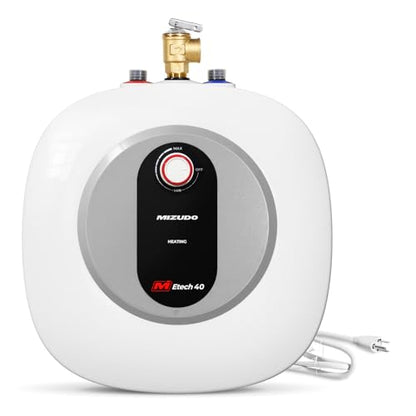 Electric Mini Tank Water Heater - 4.0 Gallon Point of Use Instant Hot Water Heater for RV, Camper, Kitchen, Food Truck, 120V 1440W, Under Sink, Wall or Floor Mounted, Easy to Install - color: 4 Gal