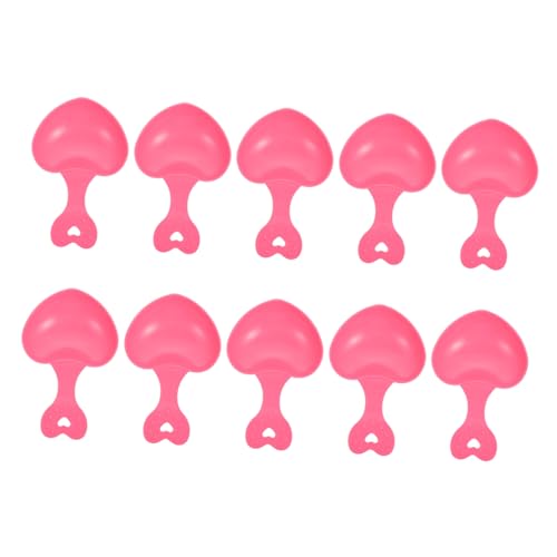 Happyyami 10pcs Love Spoon Pet Food Scoop Reptile Feeding Spoon for Small Animals