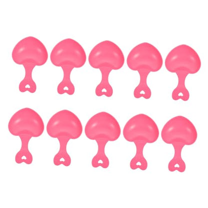Happyyami 10pcs Love Spoon Pet Food Scoop Reptile Feeding Spoon for Small Animals