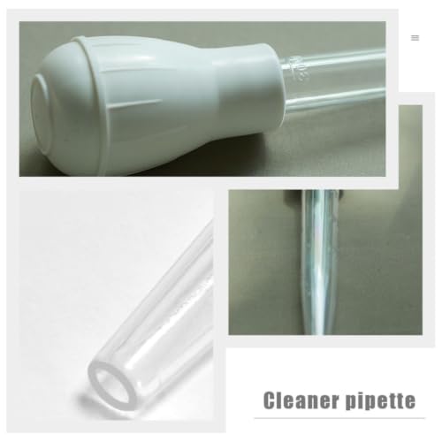 3pcs Aquarium Water Changer Dropper with Scale for Small Fish Tank Cleaning, Plastic Gravel Cleaning Tool for Fish Tank Water Changing and Debris Removal