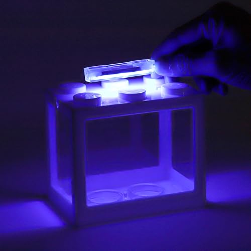 Mini Aquarium Light 0.5-2 Gallon Desktop Aquarium Blue USB LED Light - color: Blue