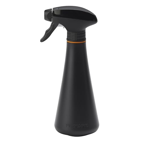 Fiskars 10oz Plant Mister Spray Bottle for Indoor Plants, Black | Gentle, Fine Water Mist for Hydrating Orchids & Ferns, Lightweight Recycled Plastic, Ergonomic Trigger with Locking Nozzle - size: Mister