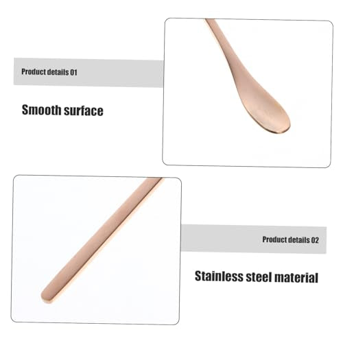 BESPORTBLE 2pcs Reptile Food Feeding Spoon Handle Stainless Steel Scoop for Lizards Small Animals Convenient Pet Feeding Tool for Reptiles