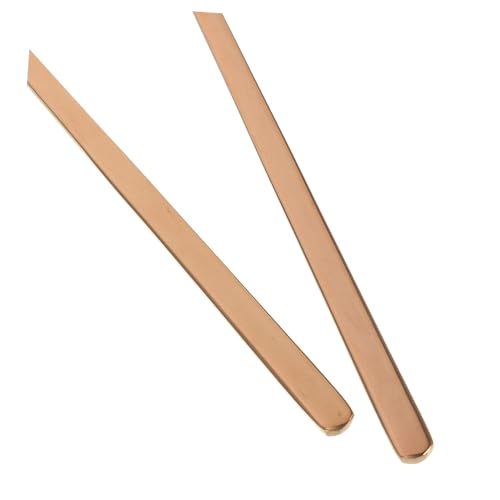 HANABASS 2pcs Lizard Food Scoop Reptile Feeder Pet Supply Small Pet Feeding Spoon for Animals - color: Rose Gold