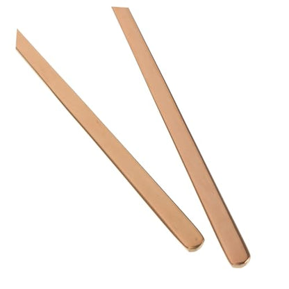 HANABASS 2pcs Lizard Food Scoop Reptile Feeder Pet Supply Small Pet Feeding Spoon for Animals - color: Rose Gold
