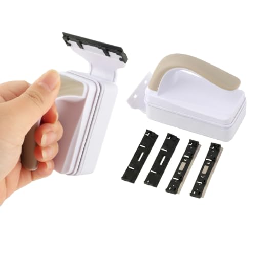 Small Aquarium Magnetic Glass Cleaner, Ergonomic Comfort Grip & Floating Design, Stainless Steel and Plastic Blades, for Glass or Acrylic Tanks - size: S