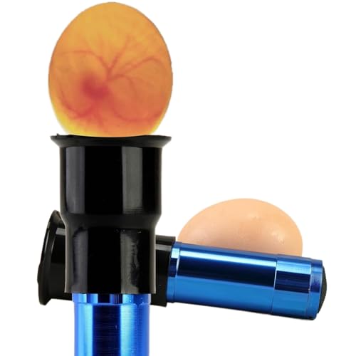 Egg Candler Candling Light Egg Development Tester Flashlight for Chicken Duck and Goose Eggs, 2PCS(Blue)