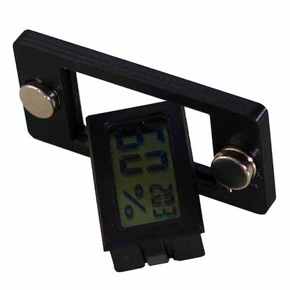 2 Pcs Magnetic Reptile Thermometer and Humidity Gauge Temperature and Humidity Monitor for Jumping Spider and Reptile Tank Mini Digital Hygrometer(Rectangular) - color: Rectangular