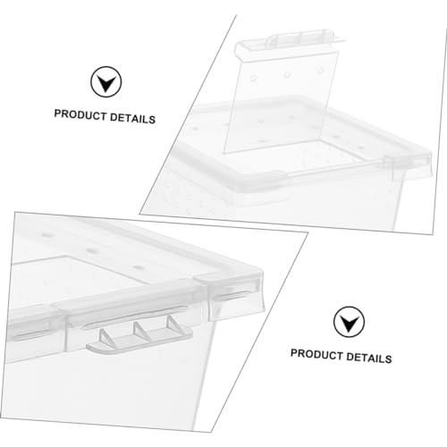 FOMIYES 12pcs Reptile Feeding Box Breeding Storage Nest for Snakes Lizards Frogs Environment