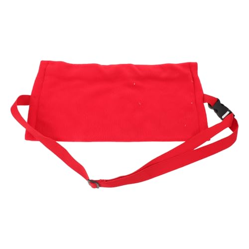 PRETYZOOM Reptile Sling Bag Adjustable Small Pet Travel Carrier Red with Strap for Lizard Chameleon Bearded Dragon Outdoor Transport