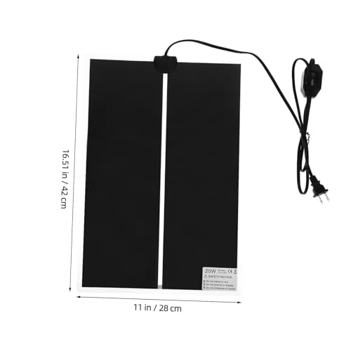 YARNOW 3pcs Reptile Heating Pad Temperature Control Electric Heat Mat for Terrarium Suitable for Snakes Lizards and Container Insulation Standard