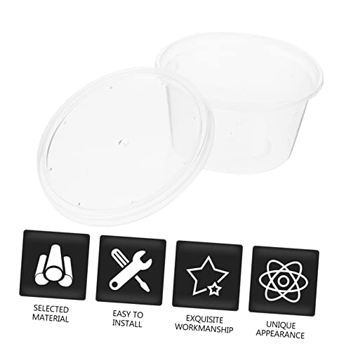 POPETPOP 10pcs Reptile Breeding Box Lightweight and Feeding Container for Snakes Turtles Spiders and Lizards Habitat for Easy Observation and Care
