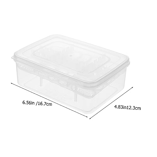 SUPVOX Reptile Incubation Box 16 Grids Plastic Gecko Lizard Incubator Easy to Observe Births
