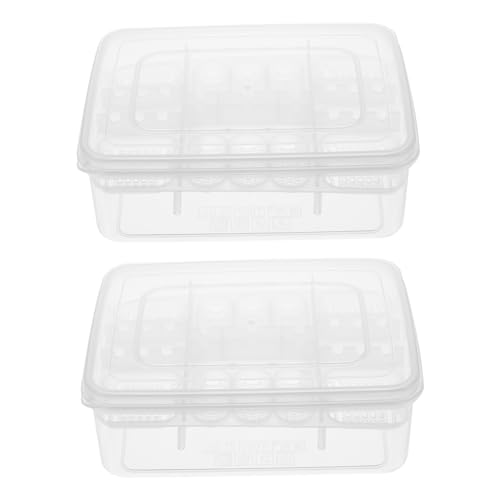 VICASKY 16-Hole Reptile Egg Incubator Case 2PCS Hatching Box for Gecko and Lizard Eggs Professional Hatching Tool Sturdy Design for Breeding Reptiles