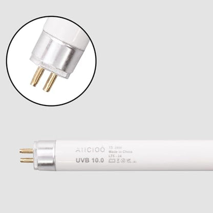 Aiicioo 2 Pack T5 HO 10.0 Reptile UVB Light 24W - Desert 22" UVA UVB Fluorescent Lamp Tube UVB Lighting Bulb for Tortoises Lizard Bearded Dragon Chameleon Turtles - style: 2 pack T5 Tube-24W 10.0
