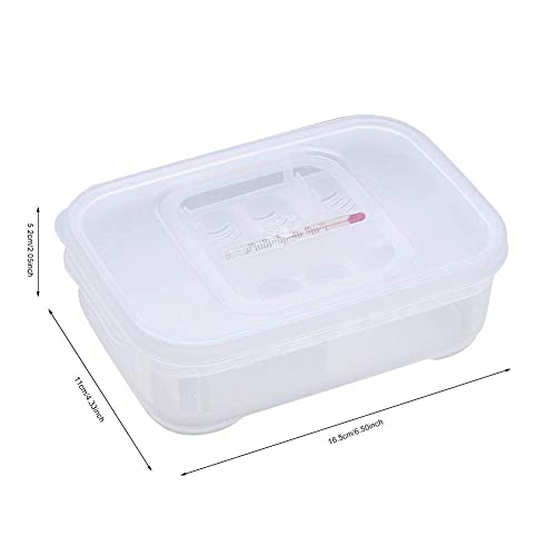 Reptile Breeding Box, Plastic Reptile Egg Incubators Hatchery Box with Transparent Lid for Hatching, Lizards, Lions Mane, Reptiles