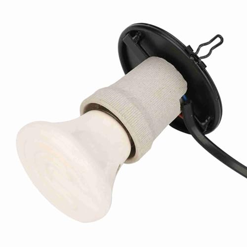 100W Infrared Ceramic Heat Emitter Bulb Lamp for Reptile Brooder Turtle Snake Lizard Pet Cage Heating (US Standard 110-120V 100W) - color: Black