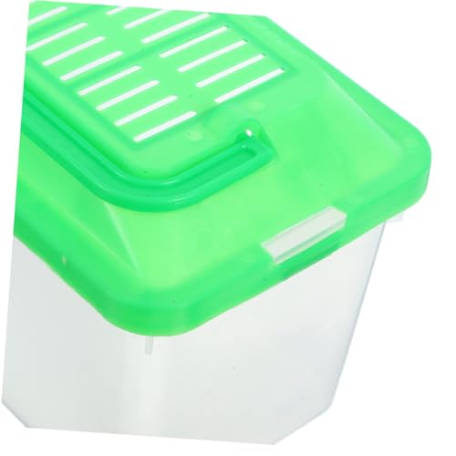 2pcs Portable Handheld Fish Tank Transparent Pet Container for Travel Durable Aquarium Breeding Carrier for Goldfish Turtles and Small Reptiles Compact Design for