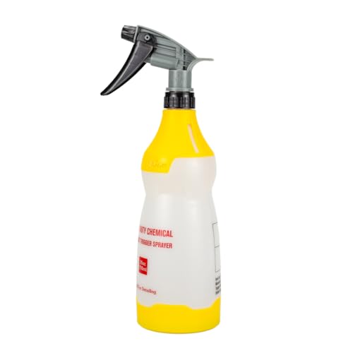 Maxshine 25oz Universal Yellow Heavy Duty Spray Bottle - Resistant Detailing Sprayer with Adjustable Nozzle & Ergonomic Trigger for Car Cleaning, Garage, Home - color: Yellow