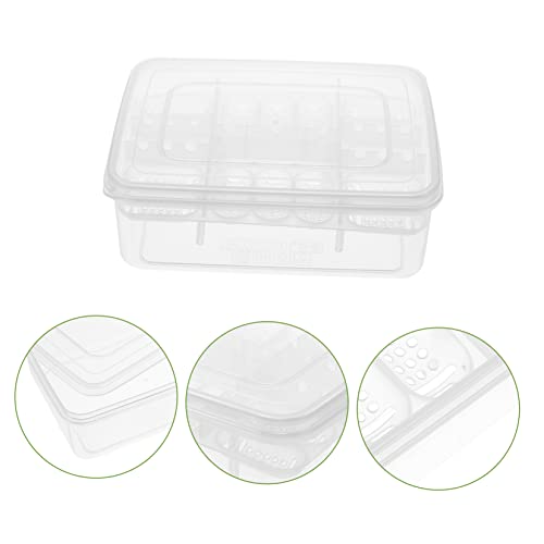 2pcs Compartment Reptile Incubation Tray Unbreakable for Tortoise Lizard Eggs Pet Supply