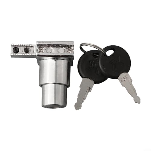 Showcase Sliding Glass Door Lock Set with Key for Display Cabinet or Terrarium, Zinc Alloy, Rust-Proof, 5-8mm Glass Compatible (4-Pack)(1PCS) - size: 1 Piece