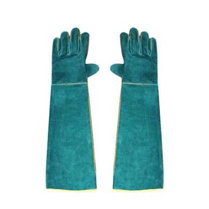 62cm Extended Animal Protection Gloves - Anti-Bite, Scratch Resistant Arm Guards For Pet Handling & Reptile Safety