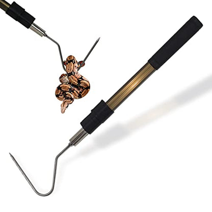 41.6" Snake Hook Reptile Catcher Stick Tongs Rattlesnakes Grabber Pick-up Handling Tool Kit for Catching Controlling or Moving Python Copperhead - color: Snake Hook 41.6"