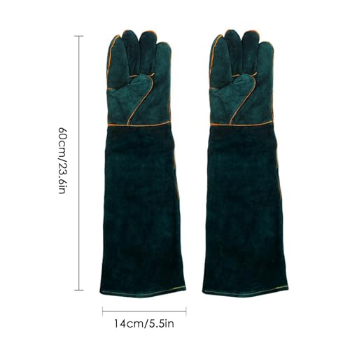 Bite Proof Animal Handling Gloves, Dog Training Gloves, Multipurpose Pet | Glove For Grabbing Reptile, Grooming, Trips To Vet, - size: 60CM