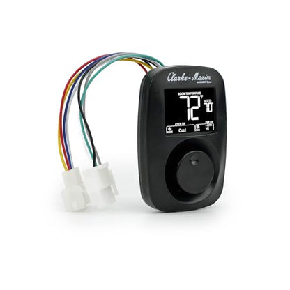 9420-381 Cooling & Heating Wall-Mounted Digital Thermostat - Black, Easy Installation, Low Power Consumption
