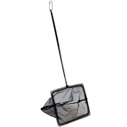 AQUANEAT Aquarium Net with Extendable Long Handle, Adjustable Wastes Skimming Cleaning Tools for Fish Tanks - size: 6 Inch