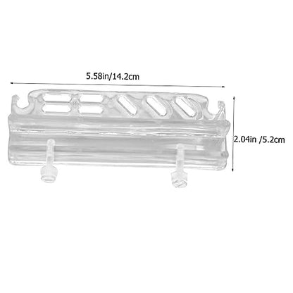 KESYOO Fish Tank Tweezers and Scissors Storage Rack Acrylic Aquarium Tool Holder for Organized Cleaning Wall-Mounted Accessory Rack for Aquatic Plants and Supplies